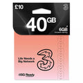 3UK 40GB PRELOADED DATA PACK 1 MONTH （歐洲及其他 70+ 國家及地區 6GB)